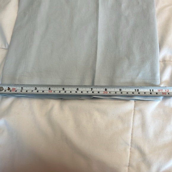 Theory Nadeema Relaxed Chino Pants Size 8, light blue capri Wide Leg, Cotton. - Picture 9 of 13